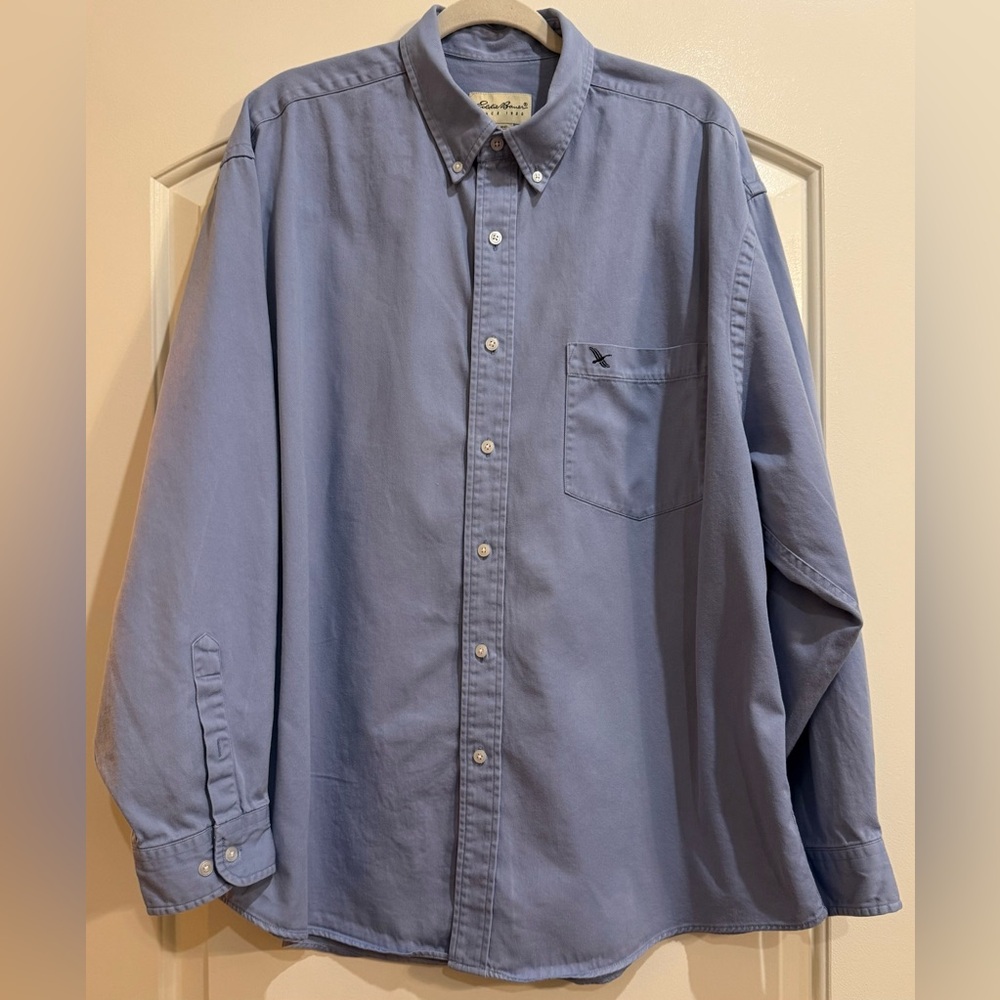 Eddie Bauer Blue Casual Button Down Shirt